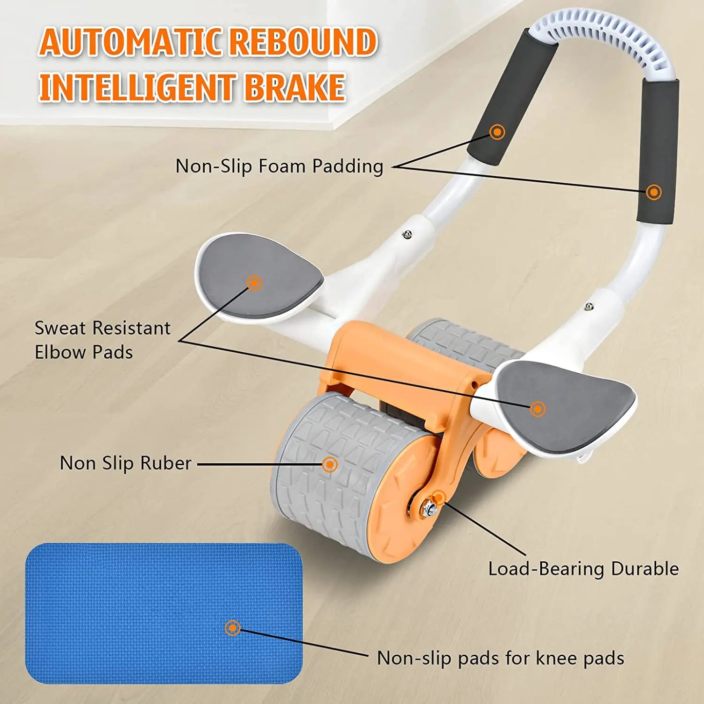 Automatic Rebound Workout For Abs Bodybuilding Training Exercise Fitness Slide Roller