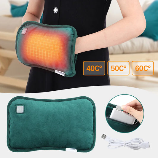 Electric Hand Warmer USB Rechargeable Warming Hand Pillow Electric Heating Belly Warming Sleeping Pillow Explosion-Proof Warmer